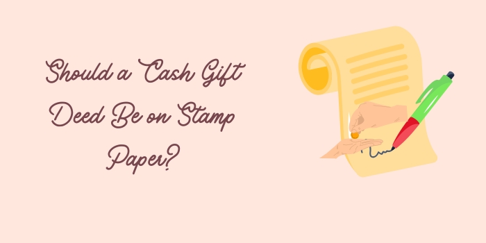 Cash Gift Deed on Stamp Paper